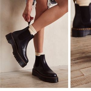 Size 9 Doc Marten black platform boots